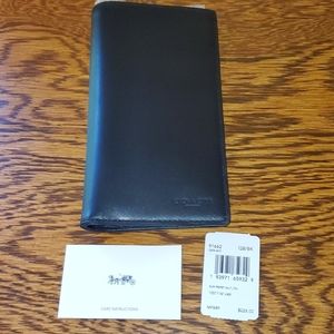 Coach Slim Leather Passport Wallet